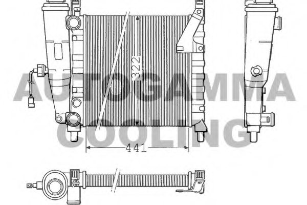 AUTOGAMMA 100316 Radiator, engine cooling
